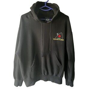 GEMS Graphic Print Pullover Hoodie Whistler 2010 Black Medium
